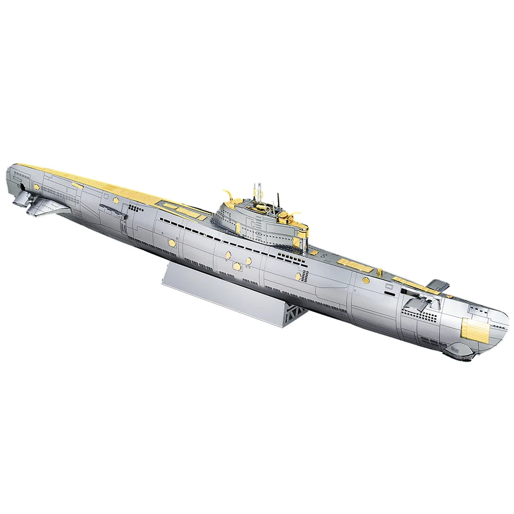 Piececool 3D Metal Puzzles DIY Submarine Model Building Kits for Teens Best Gifts Brain Teaser