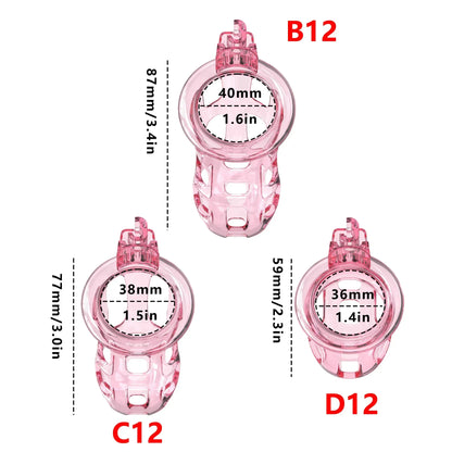 New Super Soft Cobra Chastity Cage Penis Abstinence Bondage Cock Cage with 6 Size Rings Catheter Sissy Gay Male Sex Toys 18