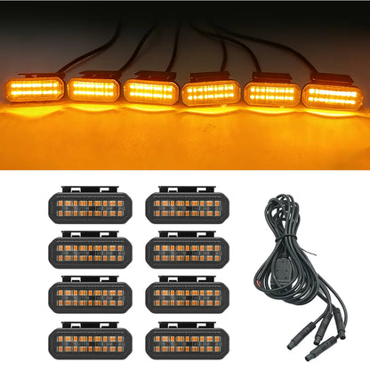 FOR TOYOTA HILUX LED Car Lights Front Grille LED Light Safety Warning Light Harness  Car Accessories LED Signal Lamps