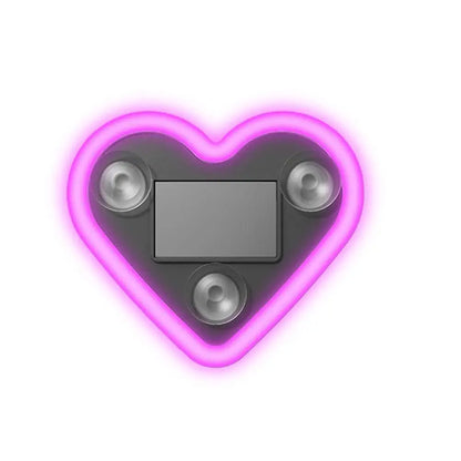 Car Triangle Window Heart Light Solar Triangle Window Heart-shaped Light Emitting Heart-shaped Atmosphere Light Car Parts