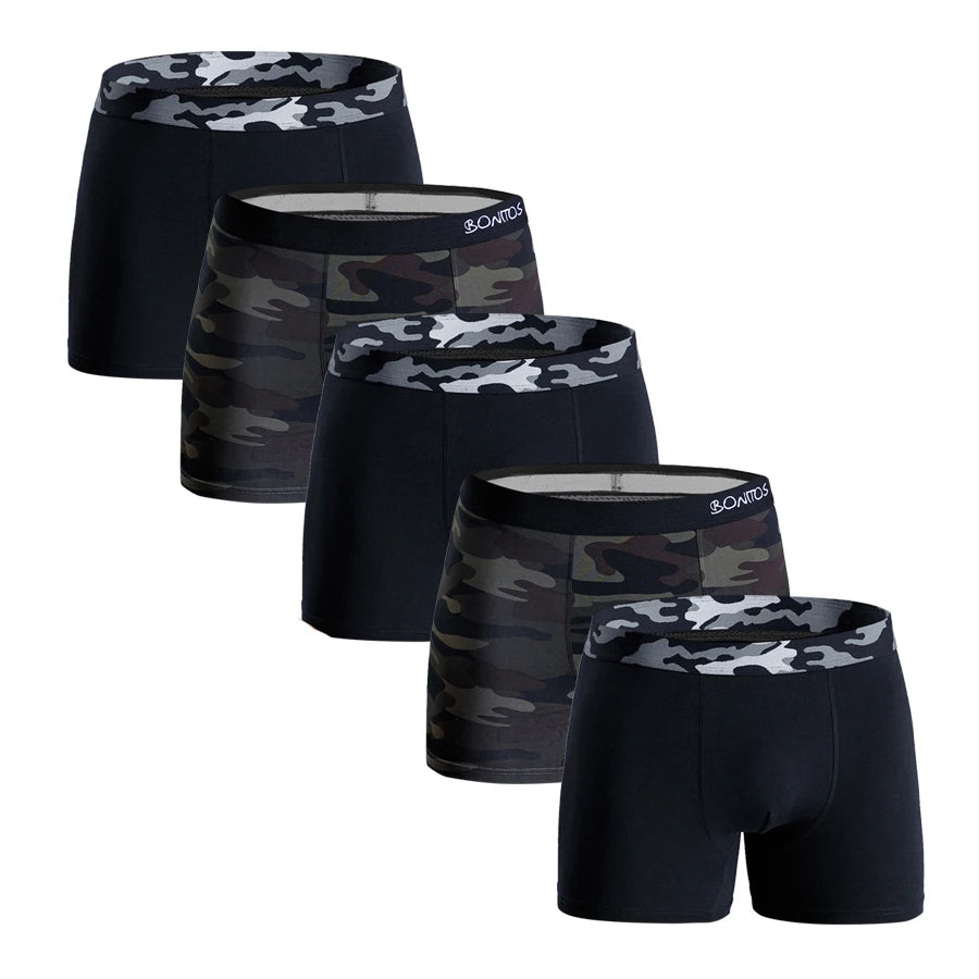 5pcs boxer shorts men sexy underwear for mens cotton boxers for man Men's panties custom underpants male calecon