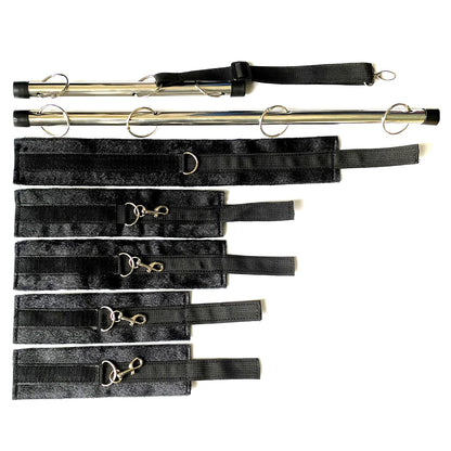 Sex Spreader Bar Adult Handcuff BDSM Leg Restraint Collar Neck Leash Couple SM Slave Erotic Games Steel Bar Spreader Sex Toy Kit