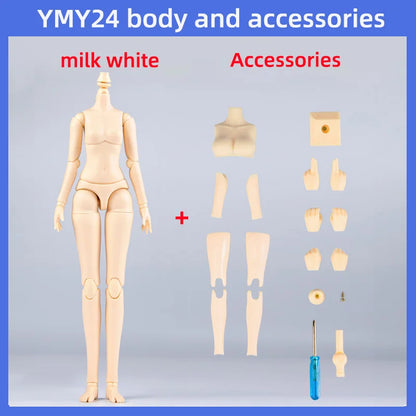 Ymy 22 24 Body Movable Joint Body Replacement Accessories Hand Girl YMY 23 25 Boy Body For Ob22 Ob24, Gsc, Blythe, 1/6 Bjd Doll
