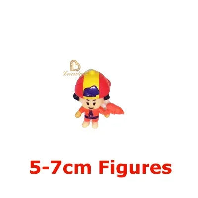 24pcs Anime Mini Figures Accessories Charms Poco Spike Nita Cute Cartoon Heroes Model Toys Game Collectibles for Children Gift