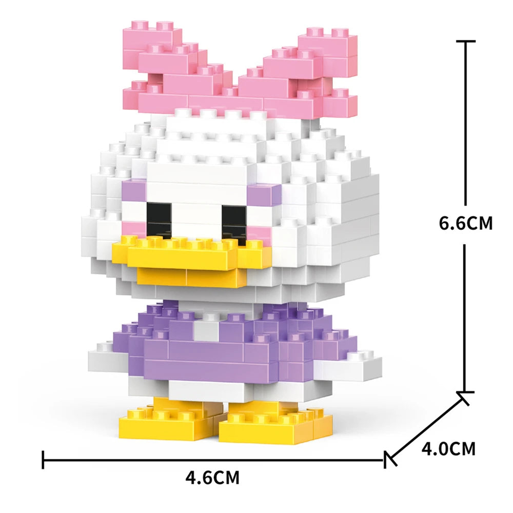 Cartoon Anime Hello Kitty Panda Refrigerator Magnet Blocks Kuromi My Melody Cinnamoroll Building Blocks Toy Kids Birthday Gift