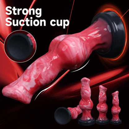 Monster Dildo Dog Dick Knot Anal Plug Animal Penis Masturbator Sex Toy For Men Butt Prostate G-spot Massager Anal Penetration 18
