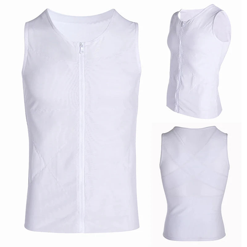 Men's Compression Vest Undershirt Slimming Tank Top Workout Shirts Tummy Slimming Abdomen Body Shaper Waist Trainer Fajas Tops