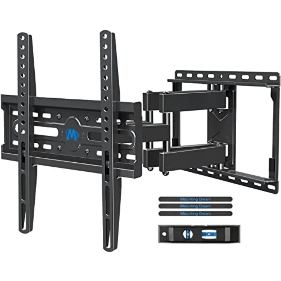 TV Wall Mount for 32-65 Inch Television, Mount with Swivel and Tilt, Full Motion Bracket with Articulating Dual Arms, Fits 16in