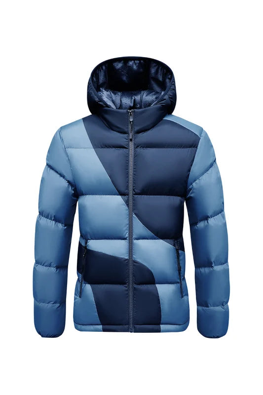 Graphene Self-Heating Men's Winter Jacket Thermal Auto Warm Up Thick Hooded Cotton Coat Outdoor Skiing Sports Loose Fit Parka