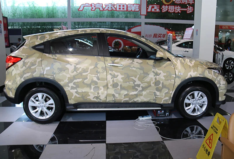 Premium Desert Camouflage Vinyl Wrap Roll Air-Release Adhesive Decal Film Sheets Car Wrapping Foil