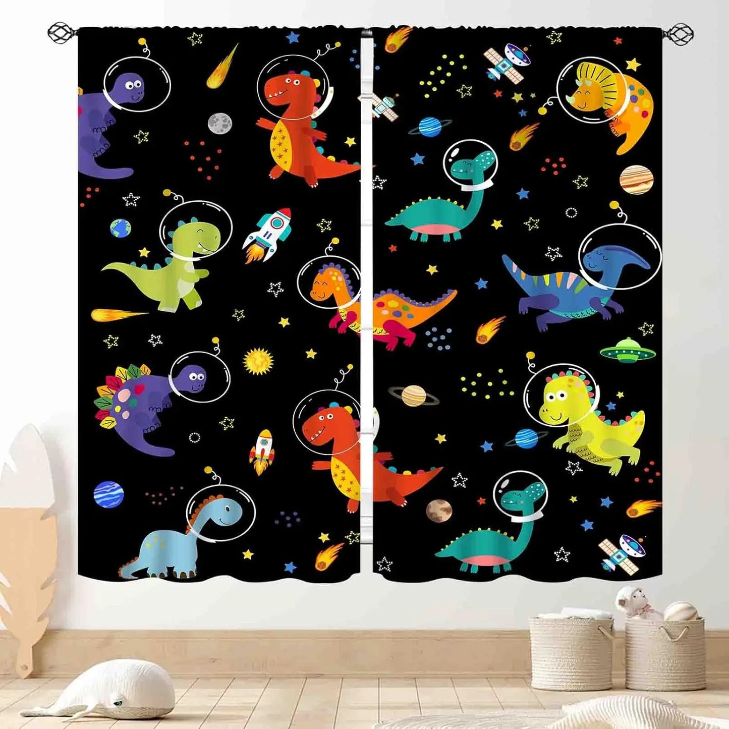 ABC Alphabet Classroom Curtains,Kids Cartoon Animal Educational Learning Cute Colorful Back to School Decorations Window Drapery