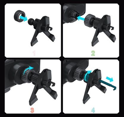 Universal Car Phone Holder Wireless Charger Phone Mount Intelligent Induction Electric Rotation Phone Holder Charger Magsafe