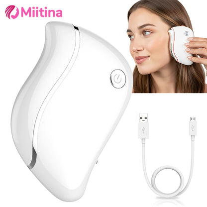 4 in 1 Electric Facial Scraping massager Heat Vibration Sculpting Tightening Anti-Aging Wrinkles Face Puffiness Relief skin care