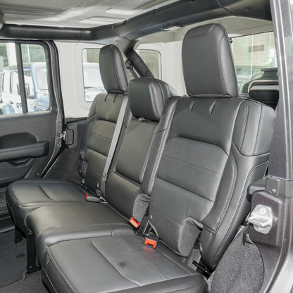 For Jeep Wrangler Unlimited JL 4 Doors 2018 2019 2020 2021 2022 Custom 5-Seat Faux Leather Car Seat Covers Interior Accessories