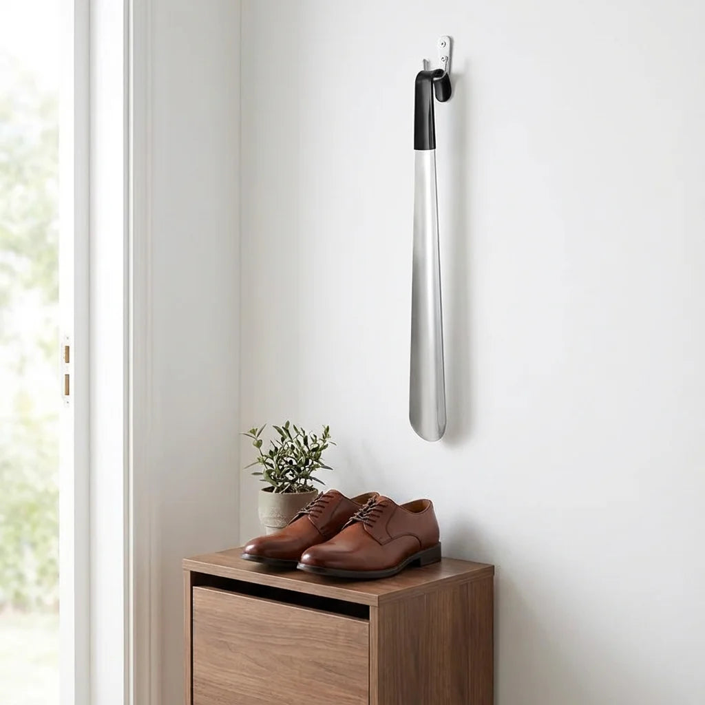 High - End Stainless Steel Shoehorn, Premium Comfort Grip + Extra - Wide Mouth, 1Pc Simplify Your Shoe Wearing Routine