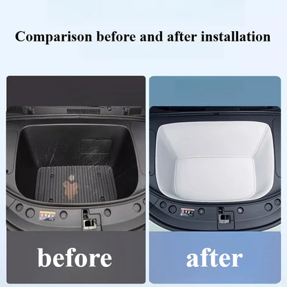 Full Enclosed Frunk Mat for Polestar 4 Custom Fit Car Front Trunk Liner Interior Styling Modification Accessories Interior Tools