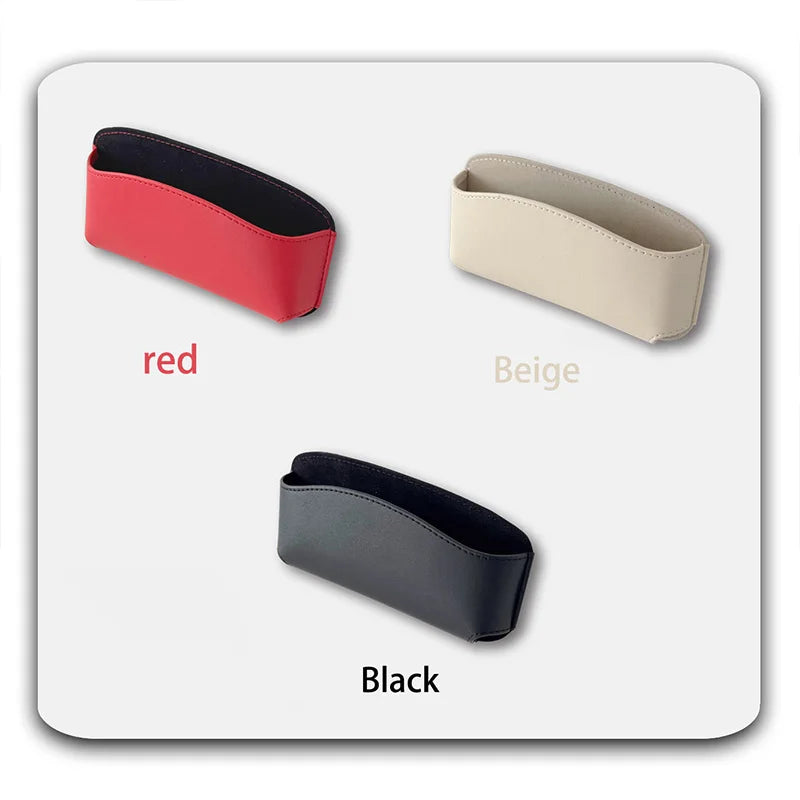 Auto Eyeglasses Organizer Box Adhesive Multifunctional pu leather car instrument panel installation for  Keys, Phones, Earphones