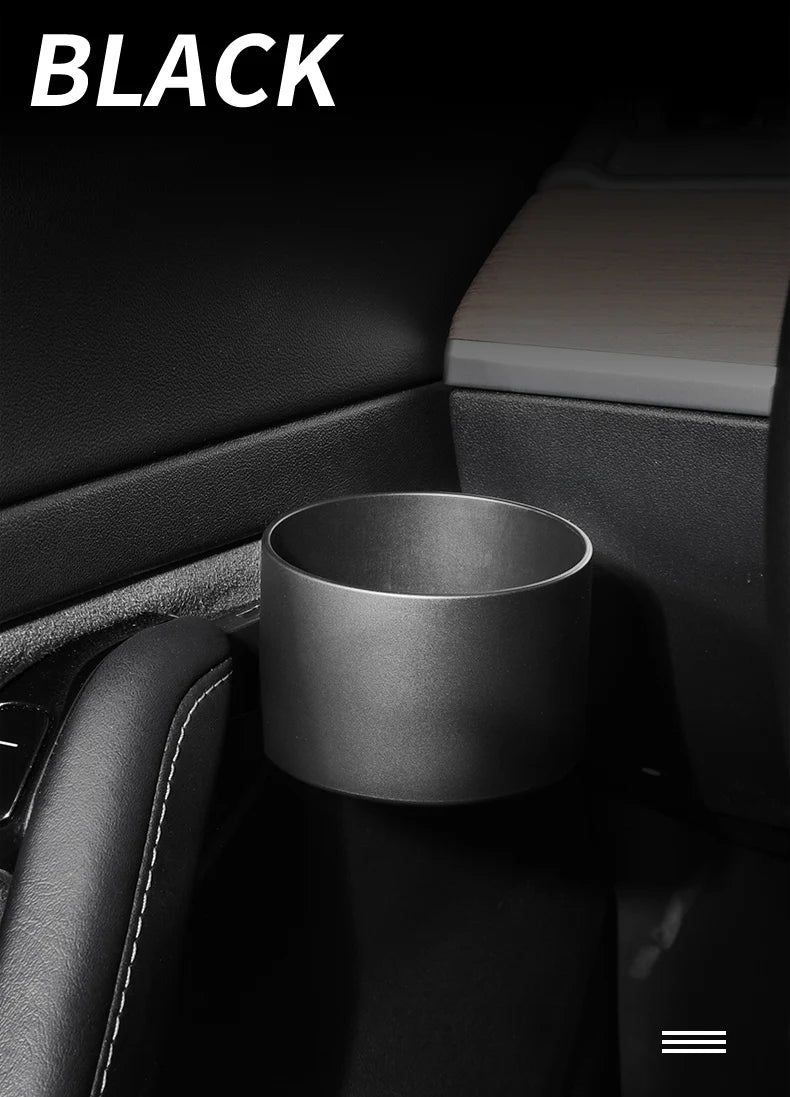 Cup Holder Adapter Tesla Model 3 Tesla Model Y Accessories Car Door Cup Holder Bottles Expander Organizer with Silicone Coaster