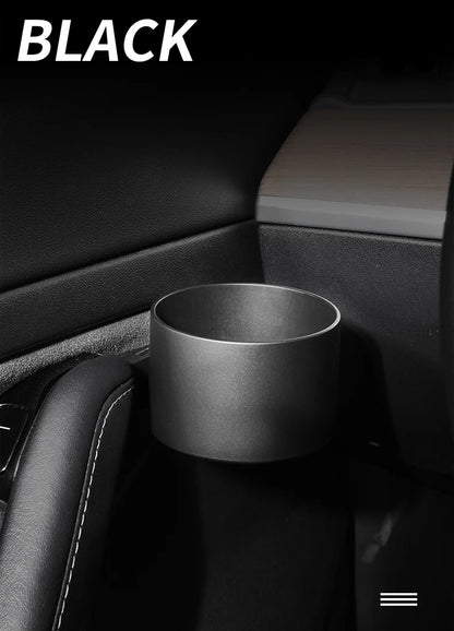 Cup Holder Adapter Tesla Model 3 Tesla Model Y Accessories Car Door Cup Holder Bottles Expander Organizer with Silicone Coaster