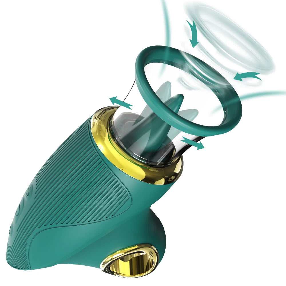 Tongue Licking Vacuum Sucking Vibrator for Women Clit Sucker Nipples Breast Massager Removable Cup Female Masturbation Sex Toy