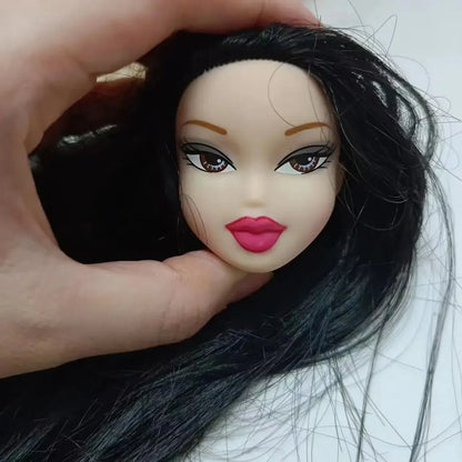 Beautiful Bratzdoll Makeup Doll Girls Love Cute Dolls head plastic head