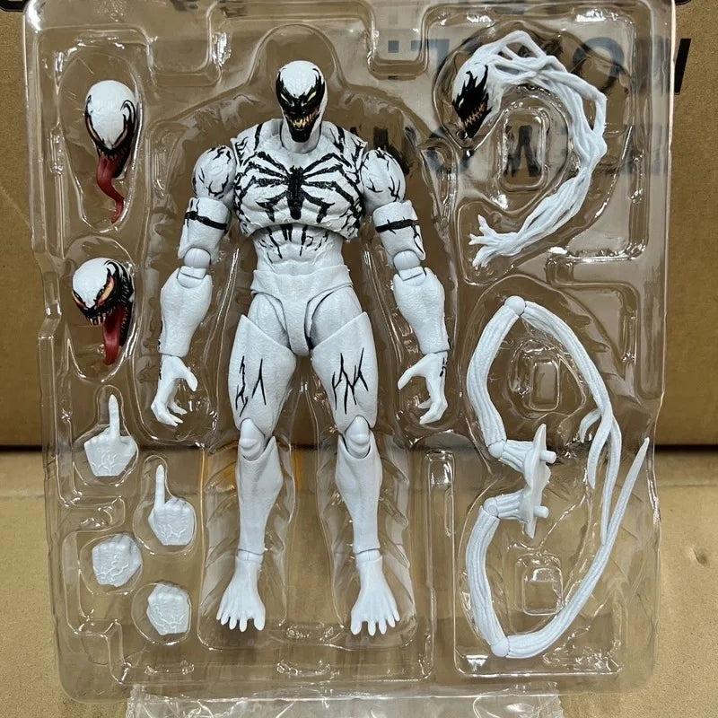 Shf Anti Venom Action Figure Articulated Joints Collectible Model From Venom Let There Be Carnage Spider Man Gift For Collectors