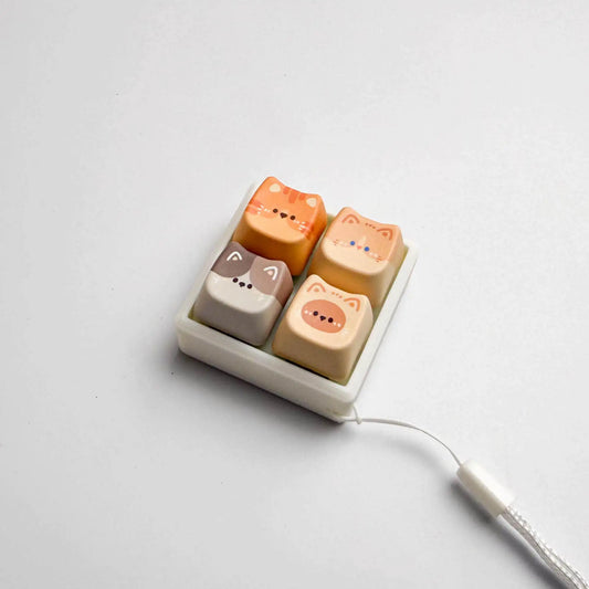 Tn Keyboard Peripheral House Cat Keycap Switch Tester Blue Mechanical Switch Stress Relief Toy Anxiety Relief For Office Adult
