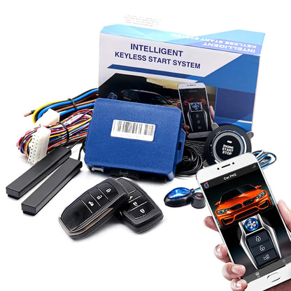 Remote Starter Car Alarm with Autostart Smart System Universal Start Stop Ignition Button for Car Central Lock Auto Acessories