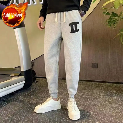 Trousers Gray Cotton Joggers Alphabet Man Sports Pants Essential Cool Comfortable Elegant Clearance Sale Y2k Sweatpants for Men