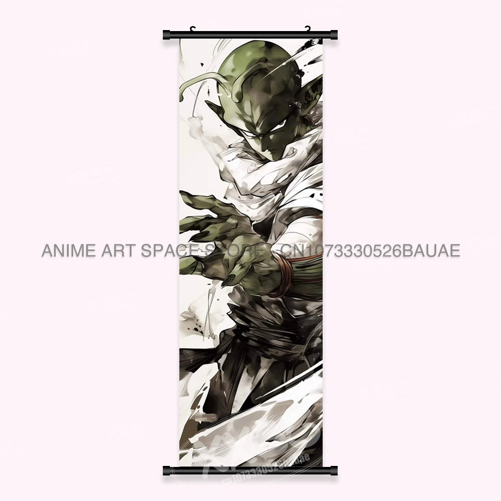 Dragon Ball Anime Wall Artwork Canvas Mural Scrolls Pictures Anime Character Son Goku Hanging Painting Poster Home Decoration