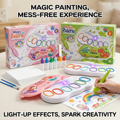 Mess Free Magic Paint Palette Non-Toxic Safe on Skin and Clothes Educational Graffiti Art Toy for Kids Learning Birthday Gift