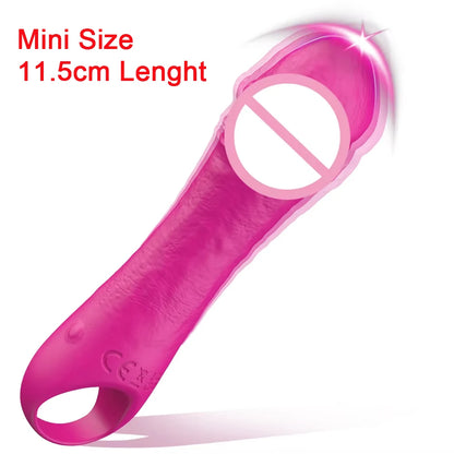 Dildo Vibrator for Women Vagina G-Spot Vibrator Clitoris Nipples Stimulator Fake Penis Female Masturbation Sex Toy for Women