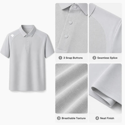 men's new summer brand short sleeves seamless polo shirt lapel printing high quality patchwork t-shirt leisure sports men's wear