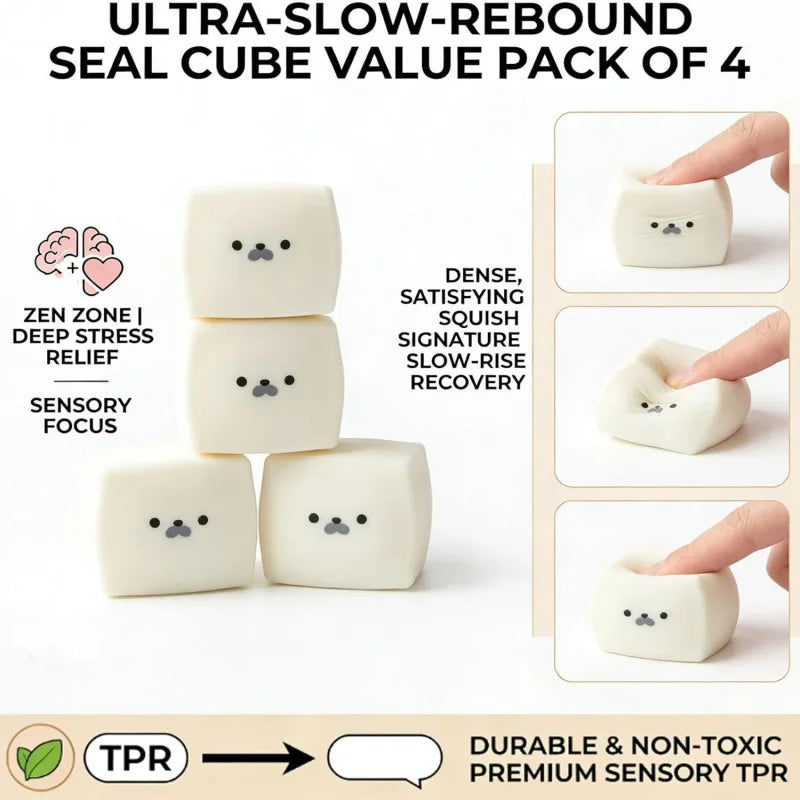 New Squishy Tofu Stress Balls Autism Sensory Toys Stress & Anxiety Relief Fidget Toys Dough Water Ball Gifts Bulk for Adults