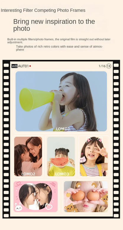 A5 0-128GB Small Digital Camera Mini Video Cam Photography Point Camera Christmas Toys for Children Kids New Year Gift Camcorder
