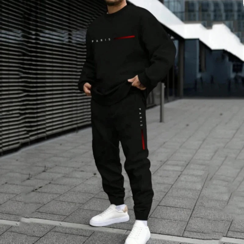 1pc/2pcs Daily Casual Sweatshirts Sweatpants Plus Size Men's Set 7XL 6XL Autumn Winter Fashion Sports Tracksuit Hoodies Trousers