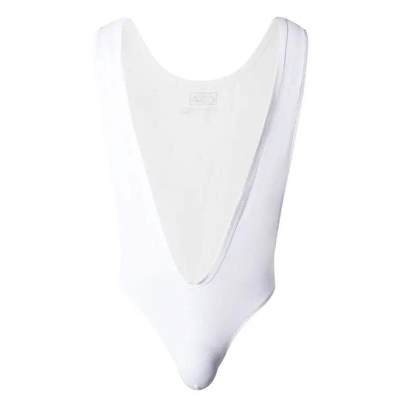 BRAVE PERSON Men's V-Shaped Stretchy Slim Fit Bodysuits One-Piece Shapers Fitness Singlet Leotard for Body Building