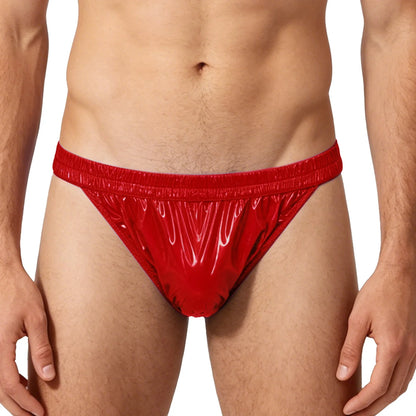 Mens Waterproof Diaper Cover Panties Elastic Waistband Glossy Briefs Leakproof Elderly Special Needs Adaptive Underwear Swimwear
