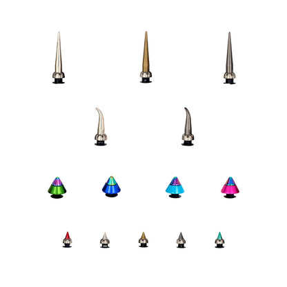 Shoe クロックス Accessories Decorations 지비츠 Charm Pins Buckles Conical Punk Style Metal Hole Sandals Ornament Kids Gift 1 Set 14 Pcs