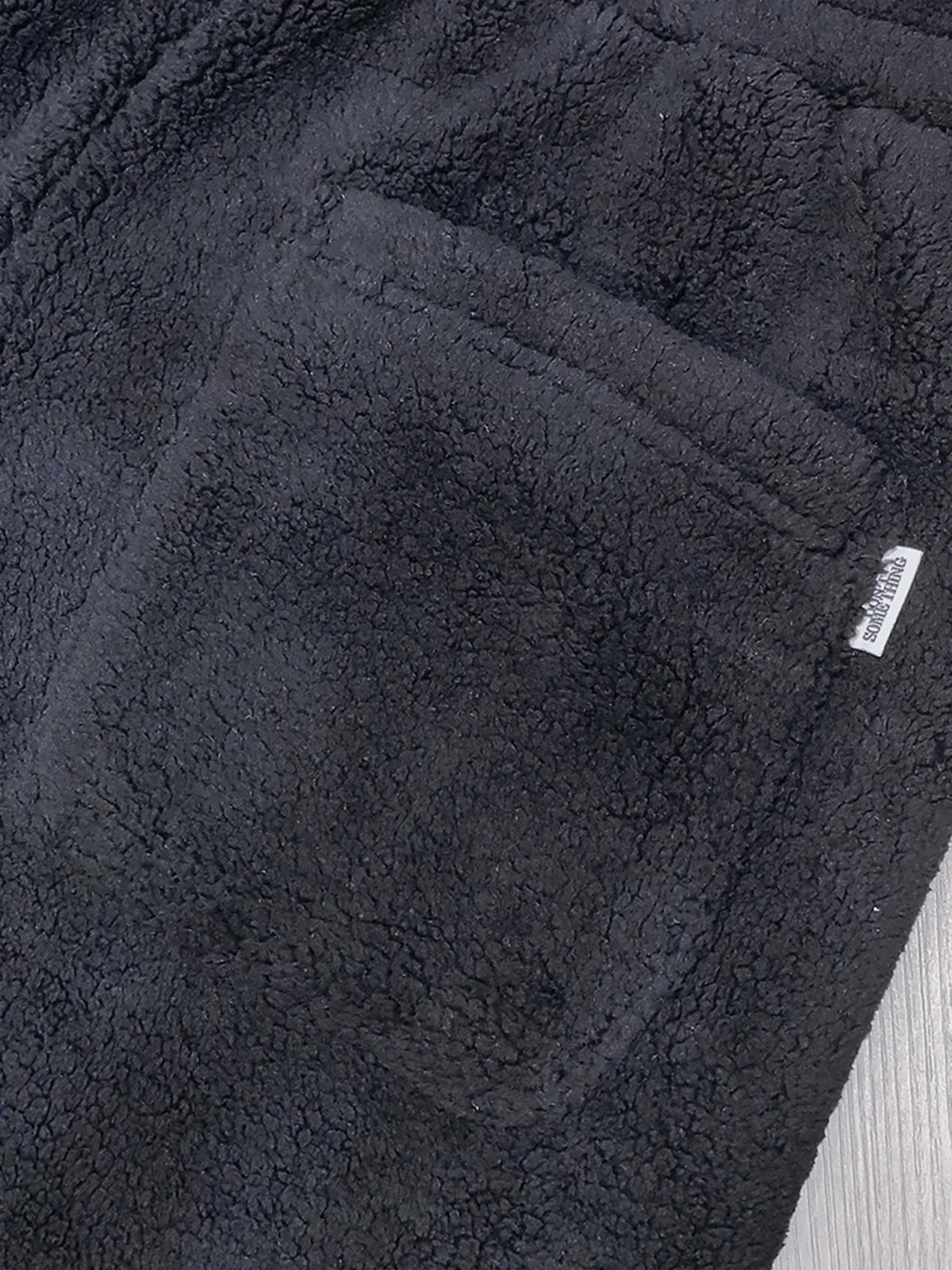Thiened Fce Men's Sport Pants Loose Casual Long Trousers Autumn Winter Large Size Bla Cuffed Polyester Fiber Youth