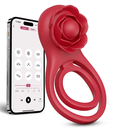 Vibrating Penis Ring Cock Ring for Men Penis Vibrator Scrotum Massager Clit Stimulator Adult Goods Sex Toy for Men and Couples