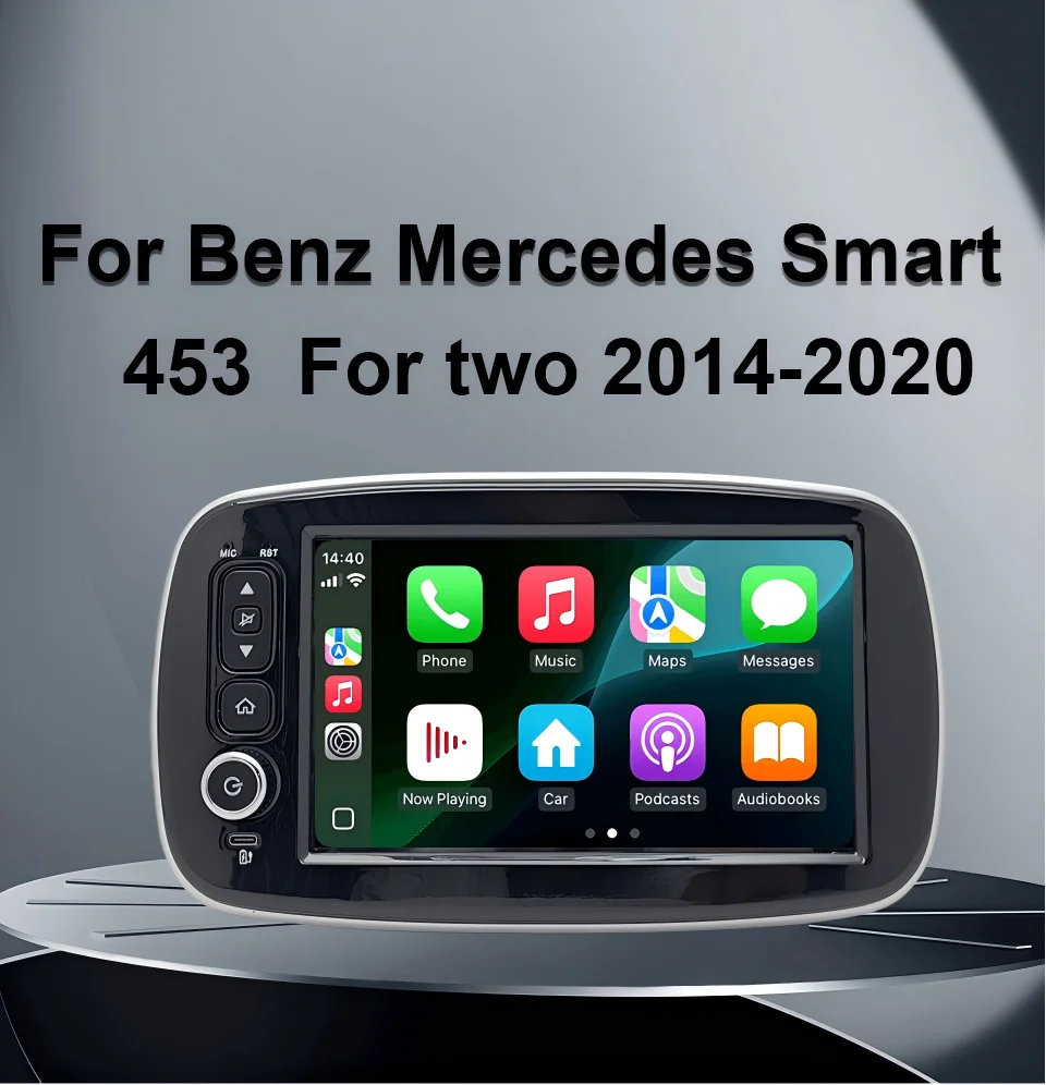 8inch Multimedia Navigation GPS Screen Android Auto Carplay Radio for Benz Smart 453 Fortwo 2014-2020 Car Autoradio