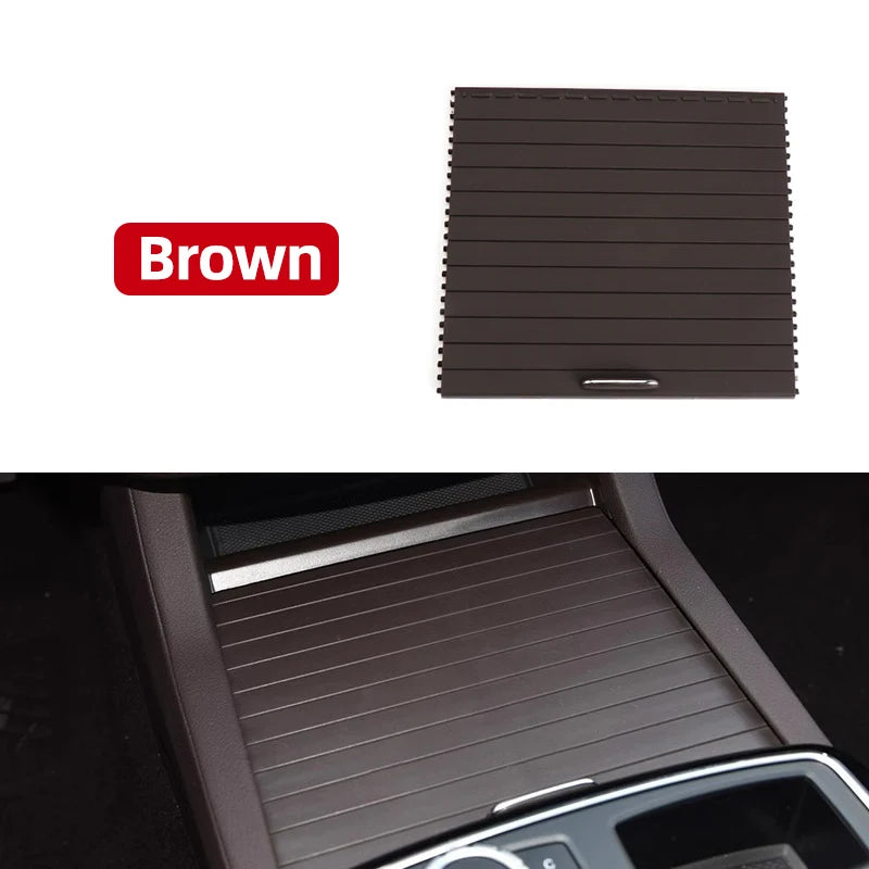 New  Car Center Console Shutters Cup Holder Slide Roller Blind Cover For Mercedes Benz Ml/Gl/Gle/Gls Class W166 W292 2012-2018