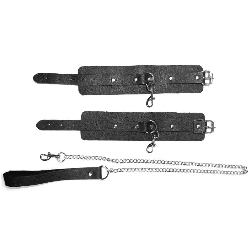 Sex Restraints Bondage BDSM Toys PU Leather Adjustable Waist Strap Adult SM Games Sex Toys for Men Women Sex Bondage Toys