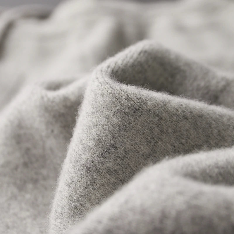 Autumn and winter new 100% cashmere wool pencil pants loose Joker wool knitted casual long men's pencil pants.