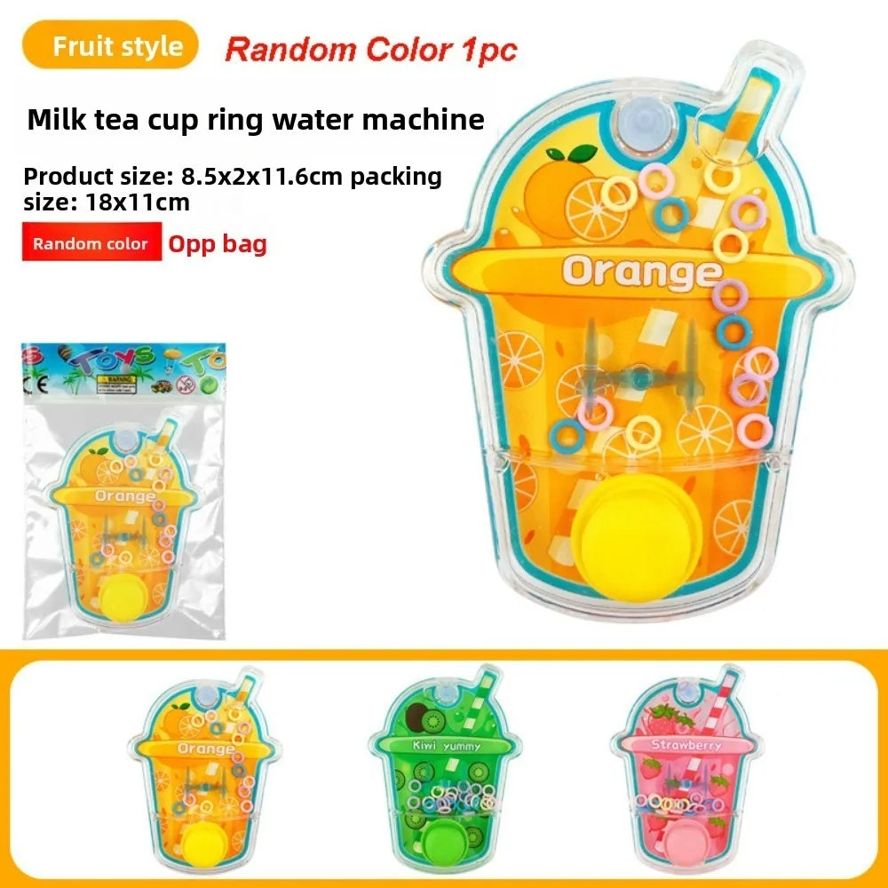 High Quality 3 Colors Childhood Memories Plastic 8.5*2*11.6cm Children's Educational Toss Water Ring Toss