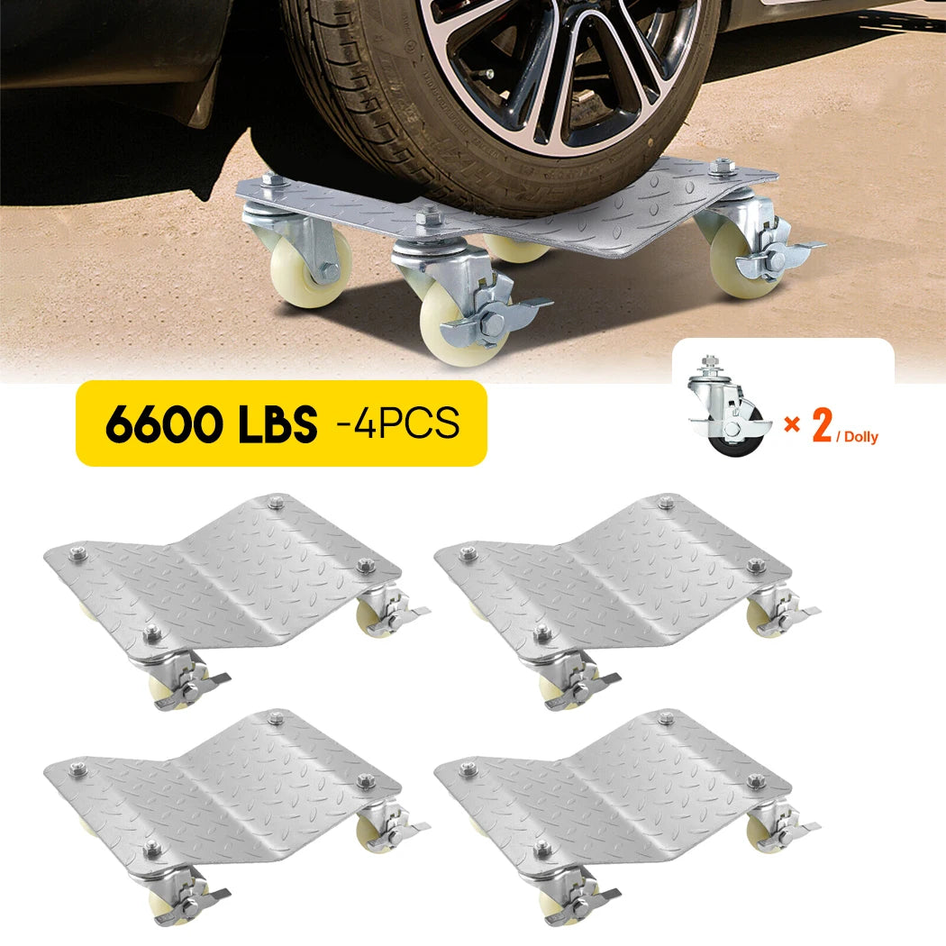 Car Dolly Wheel Tire Moving 3ton (6600lbs) Heavy Duty Skate Auto Repair Jack