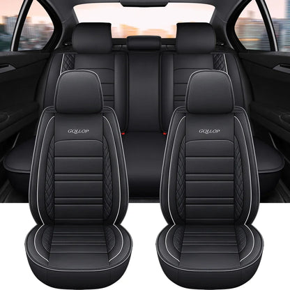 Full Coverage Pu Leather Car Seat Covers for MITSUBISHI Outlander ASX Eclipse Lancer Pajero Sport Zinger Galant Car Accessories