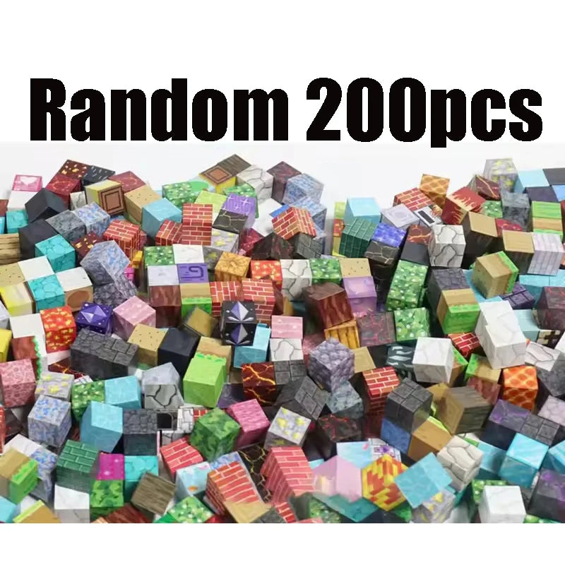 10-500PCS Magnetic Building Blocks Magnet Set Bricks Mini World STEM Construction DIY Educational Toys For Kids Birthday Gifts