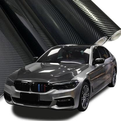 Car Stickers Black Carbon Fiber Vinyl Wrap Film 150*50cm Gloss Carbon Fiber Motorcycle Wrap Waterproof Film for Cars Accessories